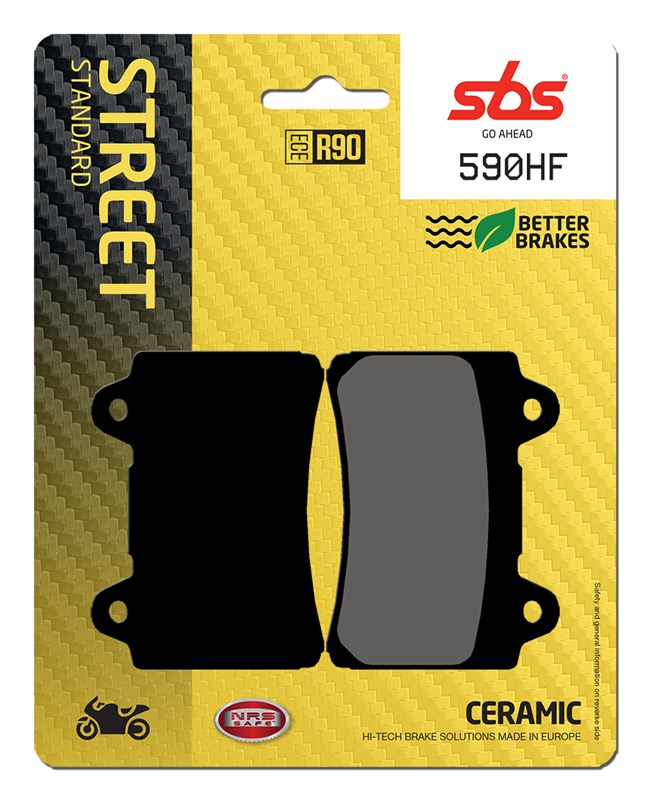 SBS brake pads KH123 street standart ceramic colour black YAMAHA xvz 1300,1600,1700 (590HF)
